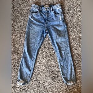 Abercrombie and Fitch Women's Blue Jeans High rise Super Skinny Ankle